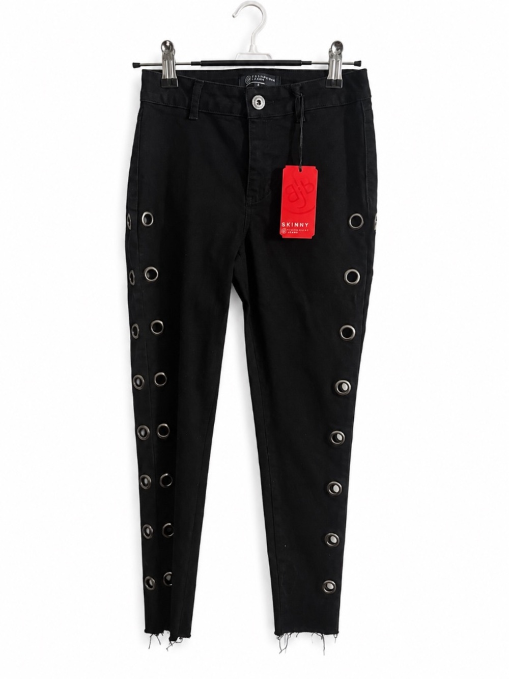Black Skinny Jeans | Raw Hem | Size 0 | NWT